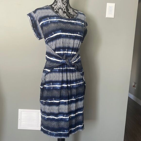 Jones New York Print T-Shirt Wrap Dress S, - Picture 1 of 3